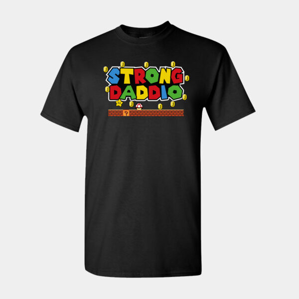 Strong Daddio Fathers Day Birthday Gift T-Shirt - Gildan Heavy Cotton™ T-Shirt Thumbnail